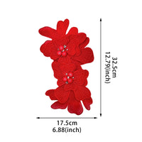 Floral Applique with Pin Double-Layer Applique with Brooch Pin Flower Brooch Decorative Elegant for Crafters