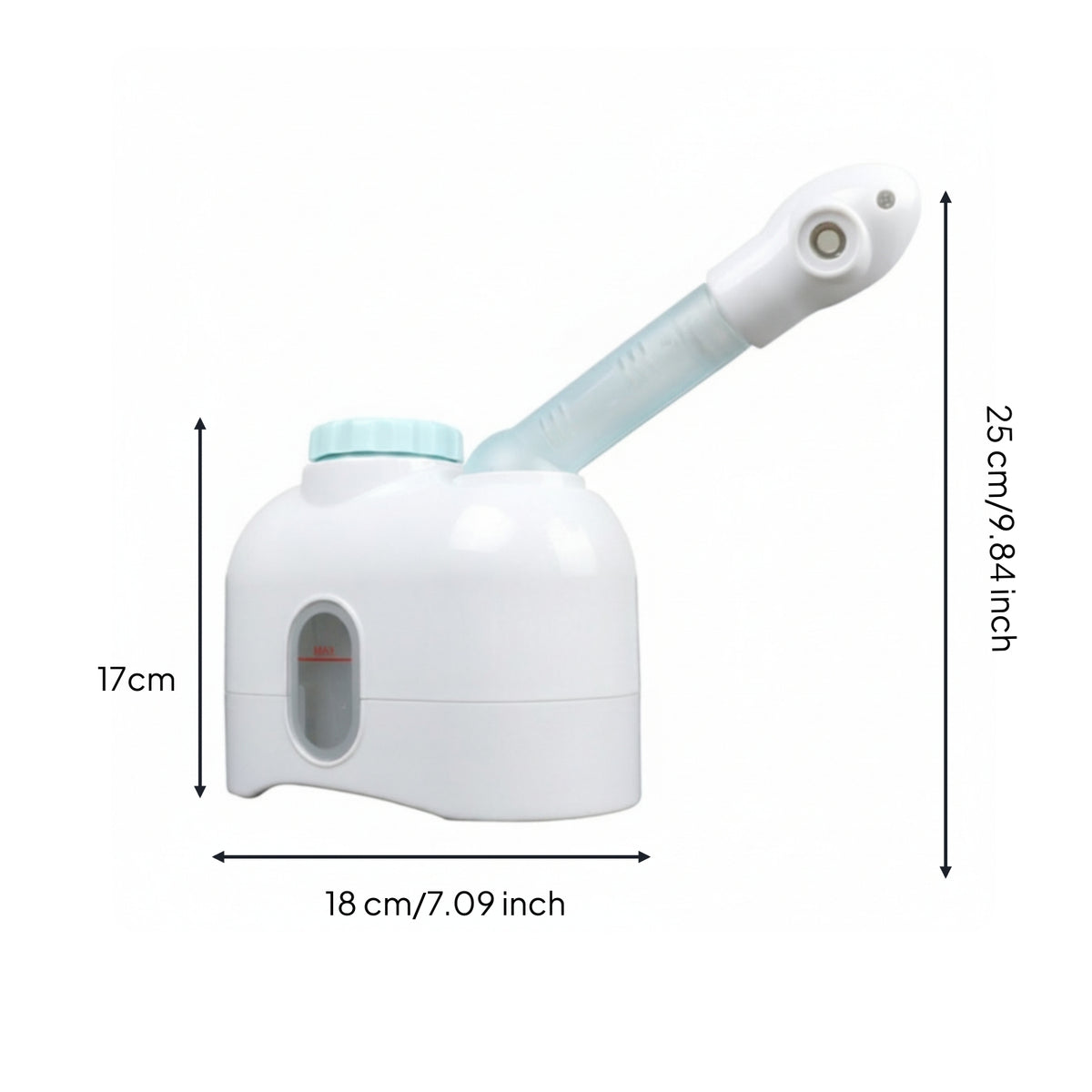 Deep Cleansing Countertop Facial Steamer Professional Facial Steamer with Spray Tube Portable Warm Mist Humidifier Cleanable for Women, Salon