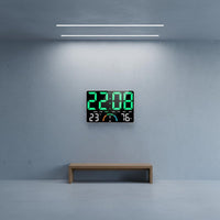 Modern Design Large Screen LED Clock Silent Operation LED Digital Clock DST Function for Seniors