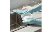 Waterproof Dishwashing Gloves Non-Slip Kitchen Gloves Easy to Clean for Housework, Laundry