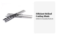 7 Pieces High Hardness 300mm Wood Drill Bit Set Fast Cutting 300mm Brad Point Long-Lasting for Woodworkers, Furniture Making, Workshop