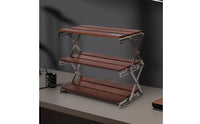 Three-Tier Rack Foldable Folding Shelf Portable Standing Shelf for , Camping, Desktop, Countertop