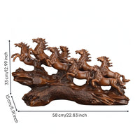 Galloping Horse Figurine Naturalistic Galloping Horse Sculpture Decorative Home Decorative Piece