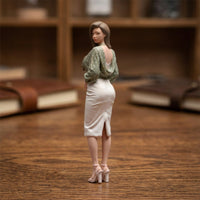 Fashion Model Figurine Hand-Painted Miniature Female Figurine Highly Detailed Miniature Female Figure for Collectors, Hobbyists, Desktop Display