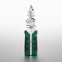 Built-in Voltage Tester Multifunction Wire Stripper Sharp Cutting Blade Folding Wire Stripper High Carbon Steel for Electricians