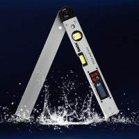Foldable Digital Angle Level LCD Display Folding Angle Level Bubble Vials Hand Tool Locking Knob