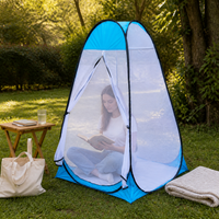 Outdoor Pop-Up Mosquito Net Tent for Camping and Meditation, Single Person, Anti-Insect Screen House