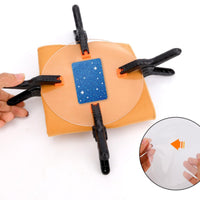 210 Pieces Malleable Pads Card Flattening Repair Tool Set Absorbent Sponge Trading Card Cleaning Kit