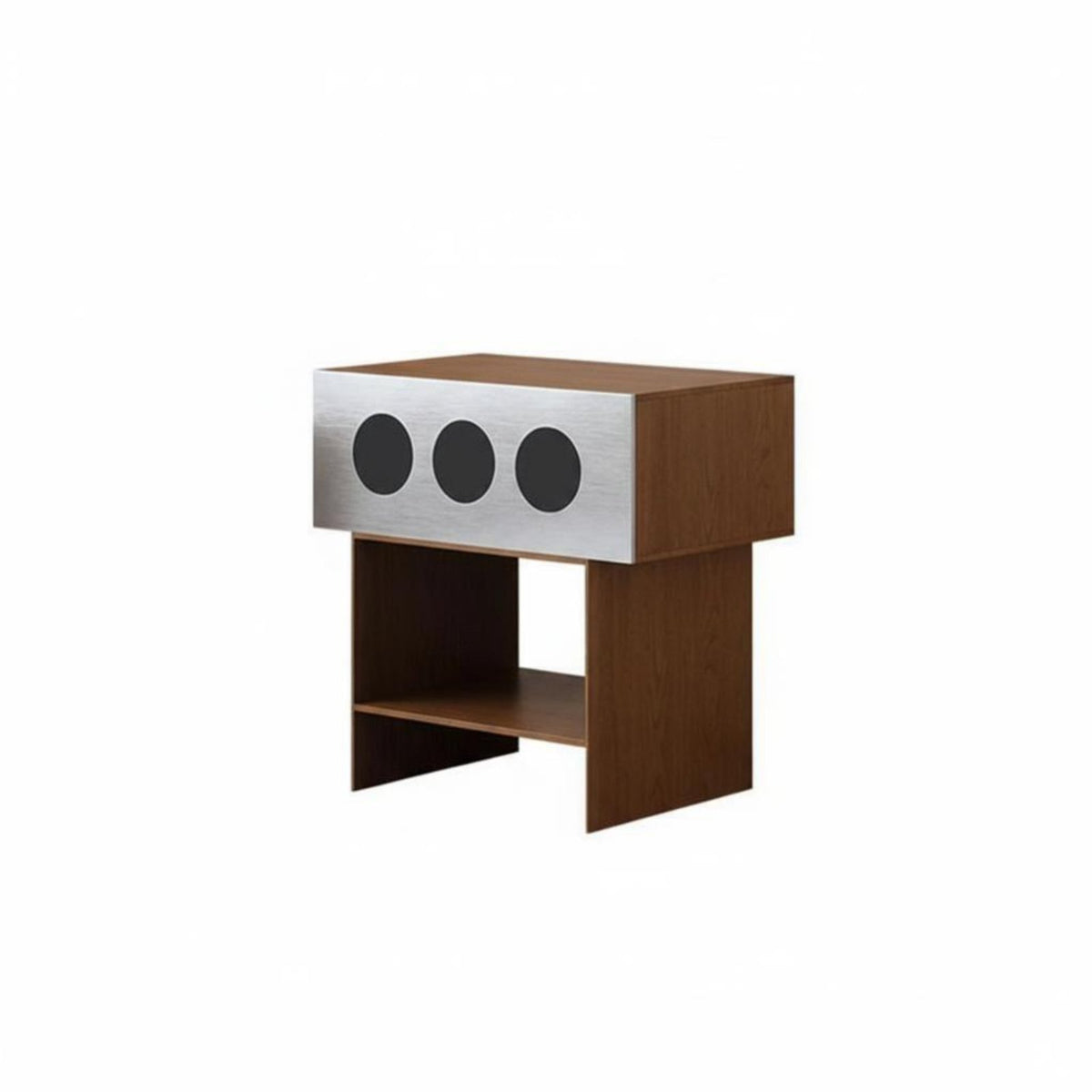 20th Century20th Century-modern Modern aesthetic Single-Drawer Bedside Cabinet Modernist Movement Inspired Nightstand space-saving Size Bedroom Storage Sturdy and Stable Design for Renters