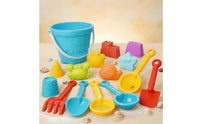 15 Pieces Brightly Colored Sand and Water Toy Set Molded Shapes Beach Sand Toy Set Sieve Sandcastle Building Kit Creative Play for Children, Sandbox
