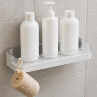 Wall-Mounted Bathroom Shelf No-Drill Storage Organizer for Toilet, Vanity, Kitchen