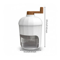 Hand-Cranked Ice Shredder Non-Slip Manual Ice Shredder Food-Grade for Home Chefs