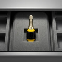 Metal Shaft Quick-Release Drill Adapter Black and Yellow Self-Locking Drill Adapter Plastic Body Hex Shank Bit Holder Compact