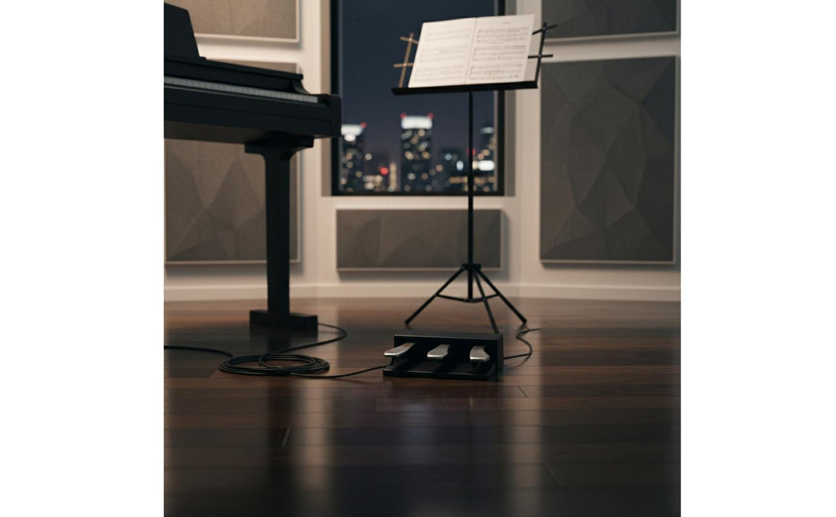 Universal Compatibility Keyboard Sustain Pedal Unit Metal Pedals Musical Instrument Accessory for Home Studio, Stage Performance