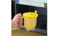 Egg Beating Cup with Handle Sturdy Manual Egg Beater Heavy Duty Hand Crank Mixer for Home Cooks