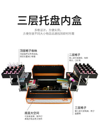 Portable Makeup Organizer Box for Eyelash and Nail Tools