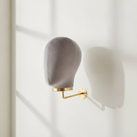 Wall Mannequin Head Soft Mannequin Head with Wall Hook Stable Hairpiece Holder Stand for Retailers, Hair Stylists