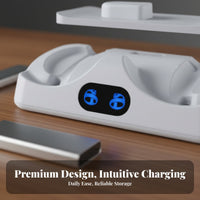 PS Simulated 2 Charging Station LED Indicators PS5 Simulated 2 Sense Controller Breathing Light Effect PS Simulated 2 Charging Stand for Desktop