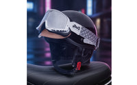 Quick-Release Buckle Padded Interior Retro Open Face Helmet Retro Helmet