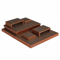 Bracelet Display Stand Velvet Finish Multi-Tier Bracelet Stand Leatherette Surface Tabletop Jewelry Display for Live Streamers