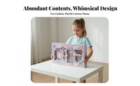 DIY Journal Sticker Set Includes Stickers and Pens Girls Journaling Supplies Set Design Your Own Girls Scrapbooking Craft Kit for Tweens, School, Home