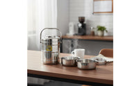Stainless Steel Thermal Lunch Box Large Capacity Insulated Food Container Multi-Compartment Bento Box Leak-Resistant