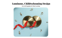 2 Pieces child-safe Small clash Cymbals vivid Sound Paired clash Discs Easy to Learn Percussion Instrument Portable for Preschoolers, Music Beginners, Kindergarten, Classroom, School Performance, Dance Studio