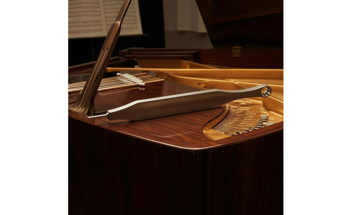 Separate Adapter Piece Grand Piano Tuning Wrench Flat Handle Piano Tuning Wrench Rounded Socket End