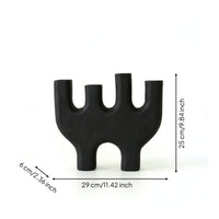 Tabletop Candlestick Holder Sculptural Candle Holder with Four Slots Sturdy Candlesticks for Shelf