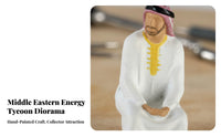 1:64 Scale People Model High Precision Detail Middle Eastern Man Figurine Woman in Abaya Miniature for Collectors, Hobbyists, Dioramas, Sand Tables