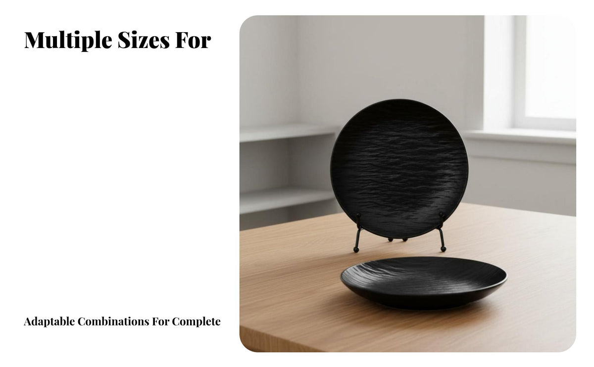 Housewarming Dinnerware Set, Ceramic Bowls Plates Chopsticks, Underglaze, Minimalist Japanese Tableware