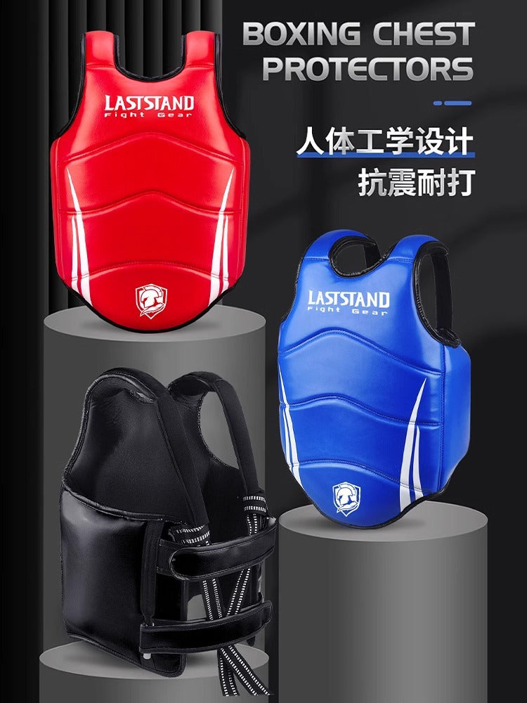 Boxing Sanda Chest Protector Full Set for Children, Free Fighting, Muay Thai, Professional Training Gear for Sparring and Adults