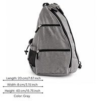 Mesh Pocket Pickleball Bag Zippered Triangle Bag Lightweight