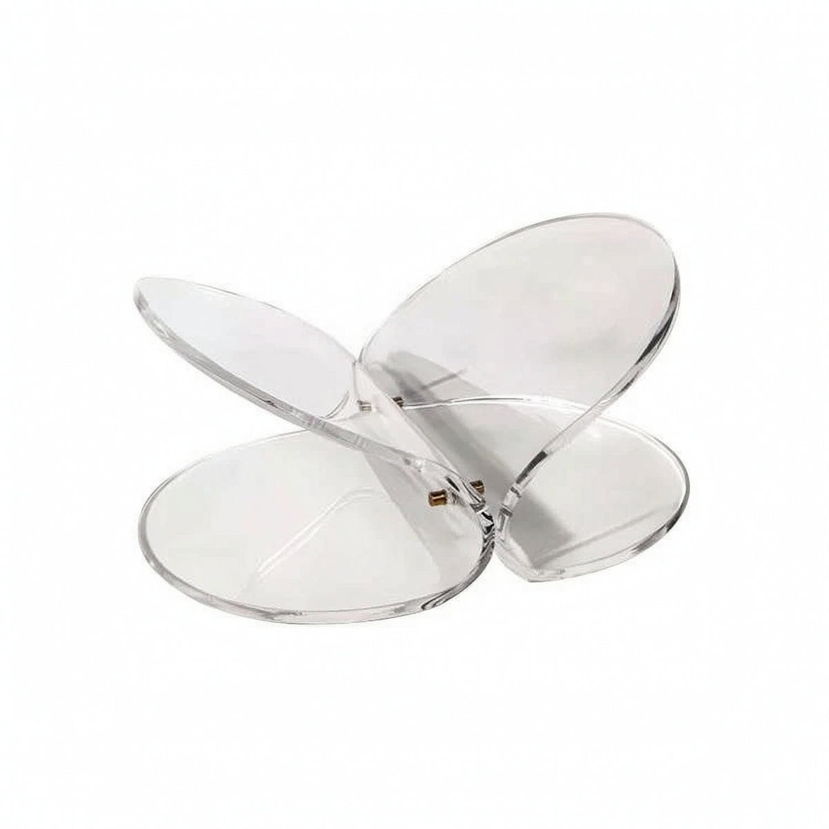 Butterfly Magazine Rack Minimalist Magazine Rack with Oval Base areaSaving Literature Display Stand for Reception Area