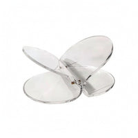Butterfly Magazine Rack Minimalist Magazine Rack with Oval Base areaSaving Literature Display Stand for Reception Area