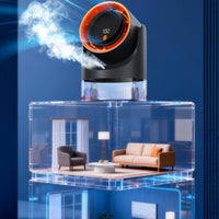 Misting Fan Tabletop Humidifier Fan Quiet for Dorm Room, Bedside Table