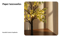 LED Decorative Tree Light, Foliage, Christmas Room Party, Battery Powered