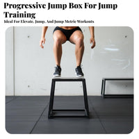 Multiple Heights Available Plyometric Jump Box Stackable Design Trapezoidal Plyo Box Stable Base Exercise Platform Anti-Slip Surface for Athletes, Home Gym Users, Beginners, Agility Training, High-Intensity Functional Fitness, Strength Conditioning