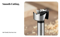 Self-Centering Multi-Tooth Wood Drill Bit Splinter-without Cutting Woodworking Hinge Boring Bit Clean Cut for Woodworkers, Carpenters