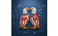 Wooden Eagle Table Decor Independence Day Themed Patriotic Eagle Statue for Bedroom