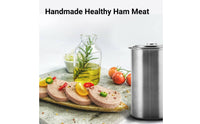 Compressing Coil Design Meat Press with Thermometer Rust-Resistant Stainless Steel Ham Press Easy to Clean