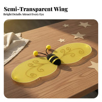 Stripe-Wing Costume Attached Antennae Bumblebee Costume Appendages Playful Design Animal Outfit for Girls, Young Children, Dress-up Play, School Plays