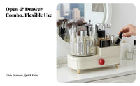 Drawer Design Desktop Cosmetic Case with Drawers Multi-Compartment Countertop Makeup Holder Large Capacity Vanity Storage Space-Saving for Women, Teens, Gift Givers, Dressing Table, wardrobe, Bedroom, Bathroom