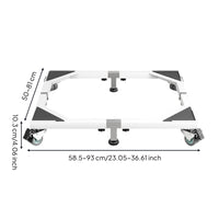 Refrigerator Base Stand Multi-Functional Refrigerator Stand with Wheels Non-Slip Adjustable Appliance Roller for Kitchen