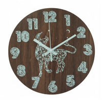 Easy to Read at Night Illuminate in the Dark Wall Clock Creative Design Luminous Wall Clock Large Numerals for Teens, Bedroom, Living Room
