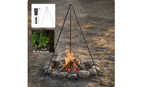Campfire Tripod Portable Camping Pot Stand Stainless Steel Campfire Cooking Stand for Picnic