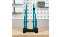 Adjustable Width Cycle Truing Stand Space Saving Mountain Bike Wheel Truing Stand Foldable Structure Bike Wheel Calibration Tool Easy to Assemble for Mechanics, Workshop, Garage