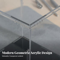 Acrylic Display Case High Clarity Acrylic Display Box Dustproof Collectible Showcase Stackable Design Dustproof Figure Box