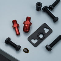 Fuel Rail Adapter with Fittings Aluminum Fuel Pressure Regulator Adapter Easy to Install High Strength for Car Tuners