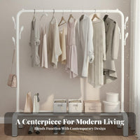 Rolling Clothes Rack Multifunctional Portable Garment Rack Space Saving Standing Clothing Stand with Shelf for Families, Bedroom, Living Room